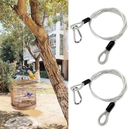 2 Pcs Premium Bird Feeder Hanger for Tree with Carabiner