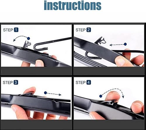 Miniatura 5 de Juego de limpiaparabrisas delantero y trasero compatible con Opel Insignia Hatchback MK1 2008-2017 parabrisas ventana 24, 18, 20 pulgadas