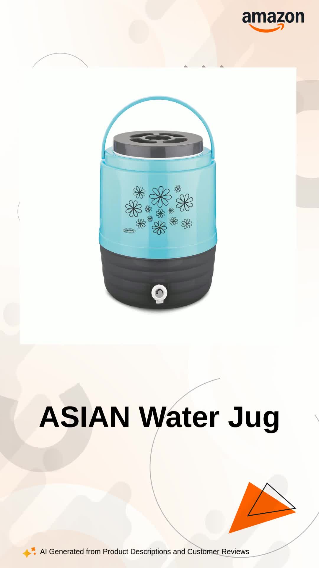 Asian Plastowares - 8 Liter Carry Cool Water Jug | Hot & Cold
