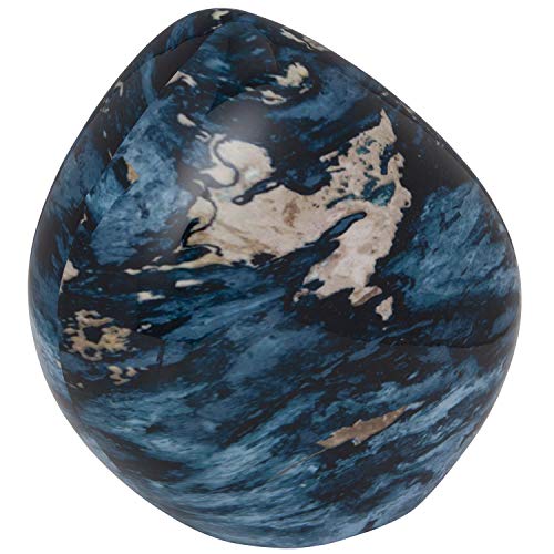 Ansons Urns Cremation Urn - Mountain/Rock Funeral Urn - Blue Granite Aluminum Memorial Garden Burial Urn for Human Ashes Adult Size - Aluminum with Marbled Design