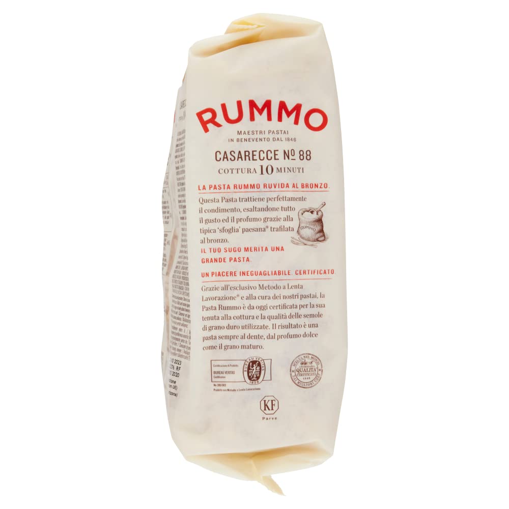 Italian Gourmet Casarecce N.88 Lenta Lavorazione pâtes au bronze 8 x 1kg