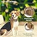 Huntvp taktisch Hundehalsband Verstellbar mit Kontrollgriff, aus Nylon, gepolstert, Metallschnalle, für Mittlere Große Hunde Jagd Training Freizeit Outdoor, Braun XL