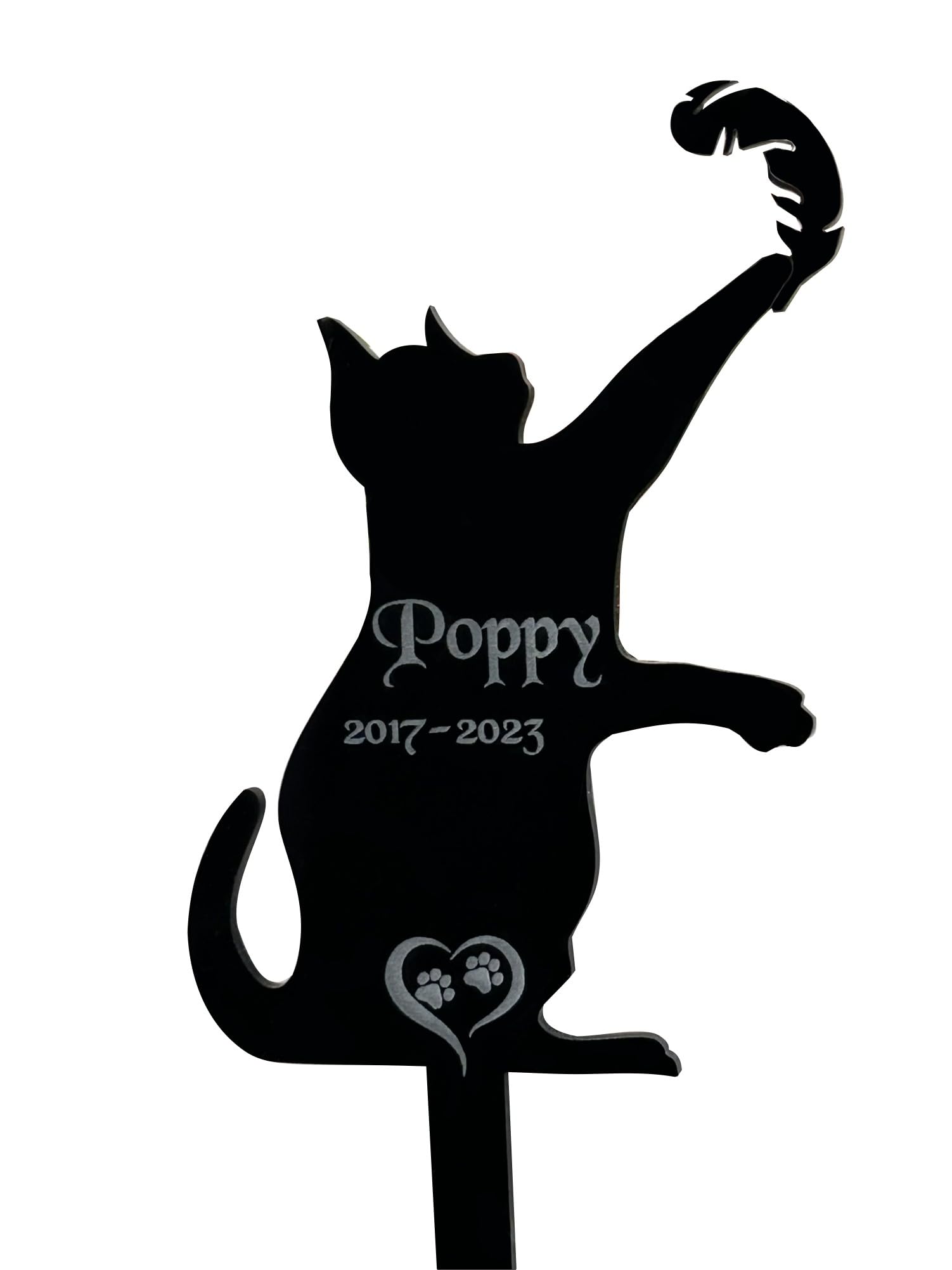 Personalised, Pet Memorial Plaques, Gift, Cat, Dog, Rabbit, Garden Sign, Grave Marker, Feather โ image 1