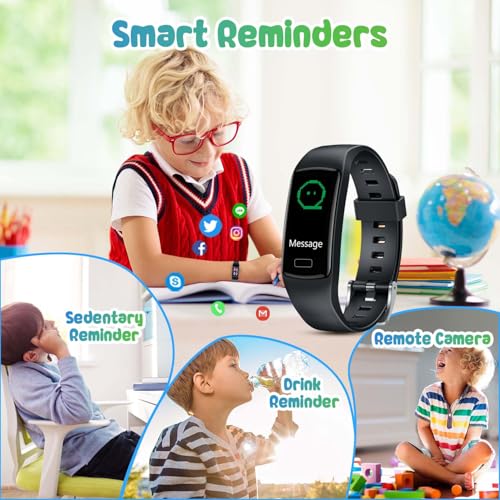 Smart-Fitness-Tracker-Watch-for-Kids-Boys-Girls-Waterproof-Smartwatch-with-Pedometer-Heart-Rate-Sleep-Tracking-Alarm-Clock-Activity-Tracker-Calorie-Step-Counter-Watch-for-Girls-Boys-Teens