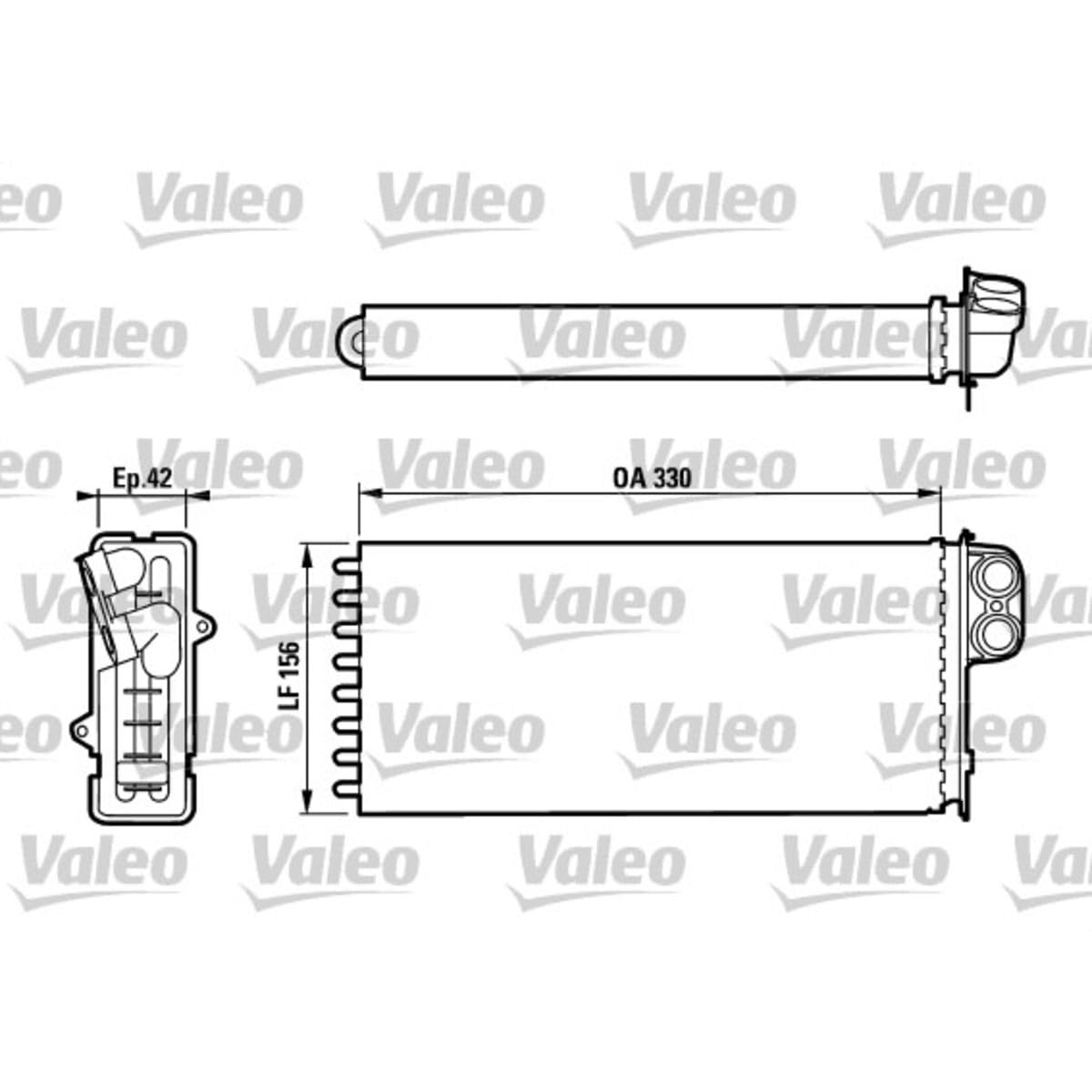 VALEO Radiateur de chauffage d'habitacle 812128