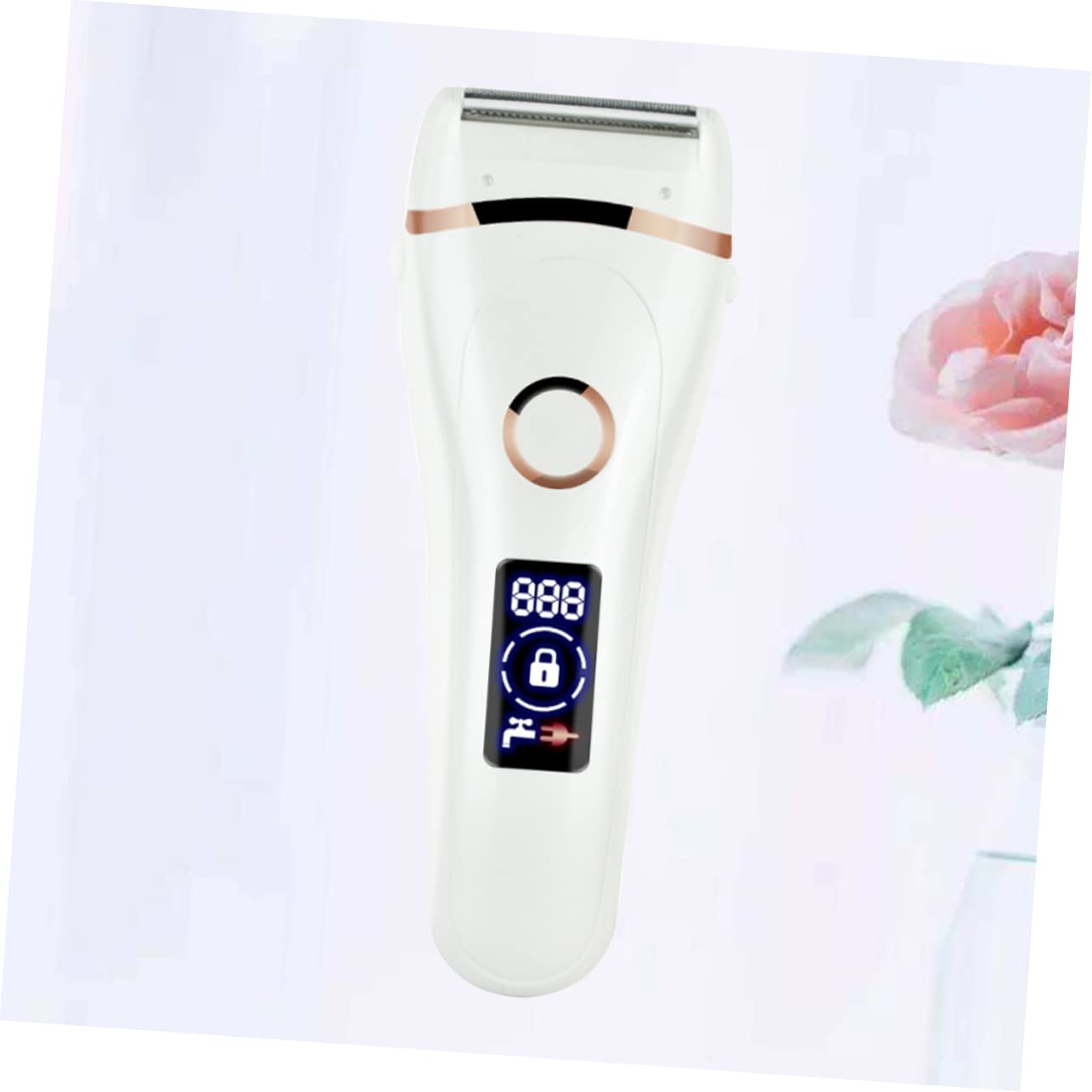 SHERCHPRY Recortadora de Pelo Eléctrica Afeitadora para Mujer Recargable por USB Resistente al Agua para Eliminar Vello Facial y Corporal