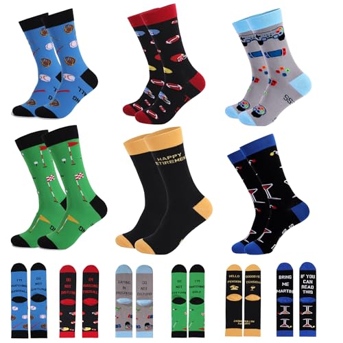 6 Pairs Funny Golf Socks