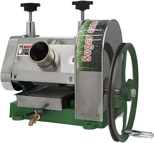 Miniatura 6 de Exprimidor manual de caña de azúcar, máquina exprimidora de caña de azúcar de acero inoxidable, extractor de prensa de jugo de alta eficiencia con 2
