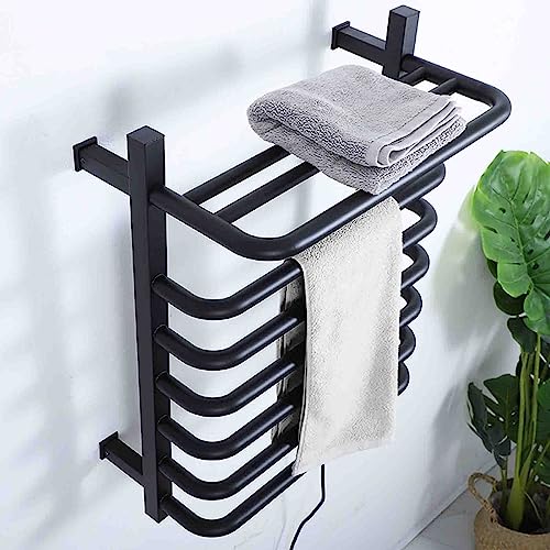 Toallero eléctrico de pared de 80W con estante superior para baño 3