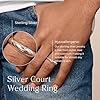 Aeon 925 Sterling Silver Court Wedding Ring – 3mm & 5mm | Comfort Fit for Men & Women | Sizes J-Z | Premium Quality for Life's Special Moments #2