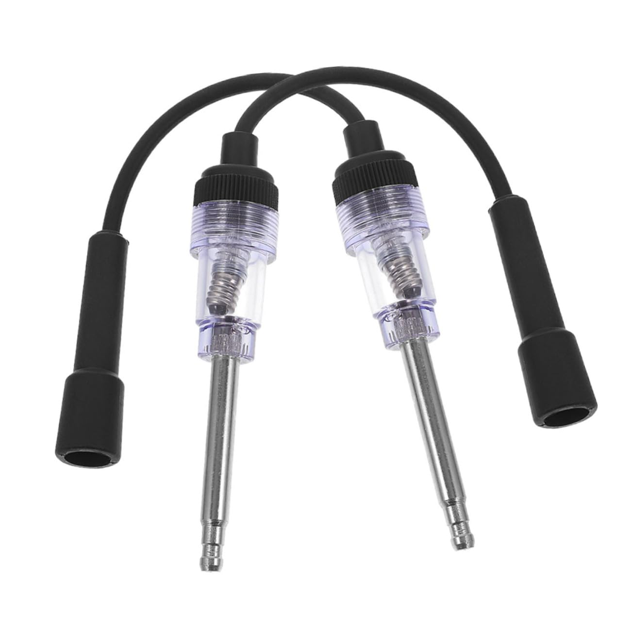 ULTECHNOVO 5 Juegos Probador De Encendido De Coche Cables De Bujía Auto Enchufar Probador Eléctrico Probador De Encendido Del Motor Probador De Chispa En Línea Black Plástico 2 Piezas X 5