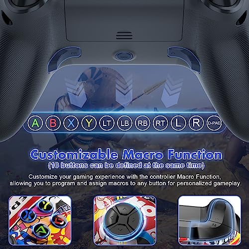 Image of Dinosoo Street Fire Replacement Gamepad for Xbox One, Xbox Series X|S, Wireless Controller with Macro & Dual Vibration, Built-in Audio Jack
