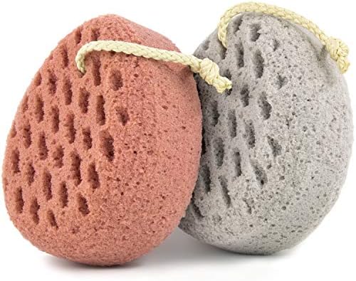 BAIMEI Bath Sponge, Sponge Loofah Body Scrubber, Shower Pouf Cleaning Loofahs Sponge, Shower Use Sponge (2pcs)