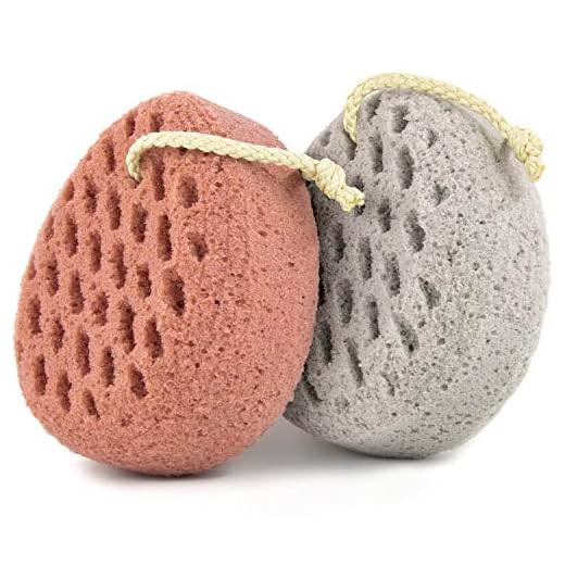 BAIMEI Bath Sponge, Sponge Loofah Body Scrubber, Shower Pouf Cleaning Loofahs Sponge (2pcs)