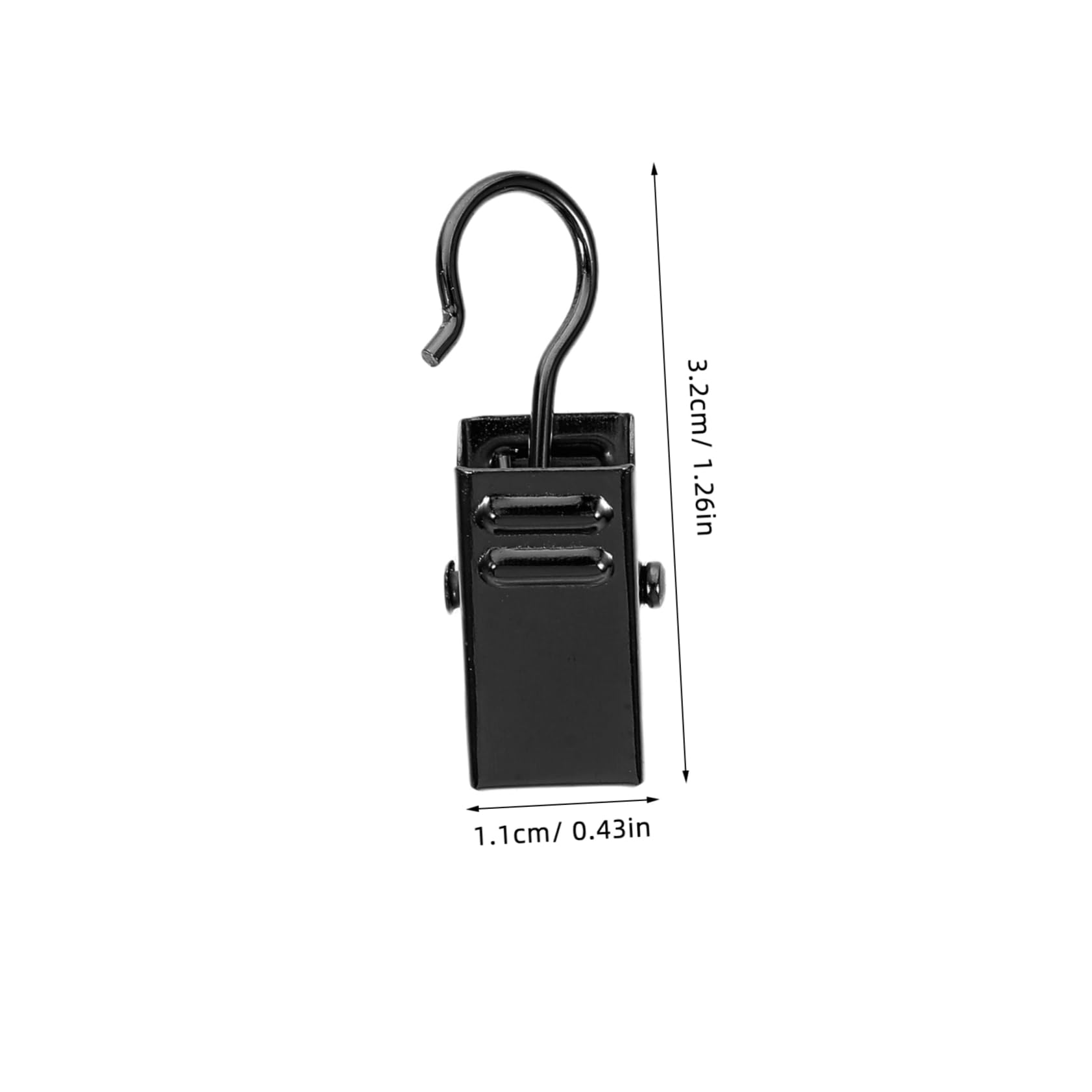 Homoyoyo 100pezzi Fermagli e Ganci per Tende in Ferro Clip per Tende e Doccia Accessori per Appendere Asciugamani e Decorazioni Senza Strumenti Design Elegante