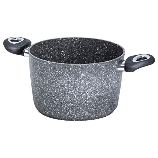 Aeternum, Madame Petravera 3.0, Pentola Antiaderente, Ideale per Induzione, Diametro 20 cm, Full Induction, Grigio