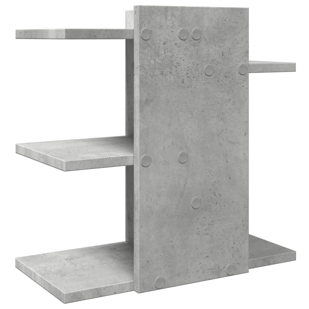 Mangloder Betongrauer Schreibtisch-Organizer 42x21,5x42 cm Holzwerkstoff Büroorganisation Dokumentenmappe Aktenmappe Briefablage Sortierer