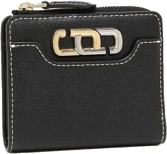 Marc Jacobs J Link Black Two Tone Mini Compact Womens Zip Wallet M0017024