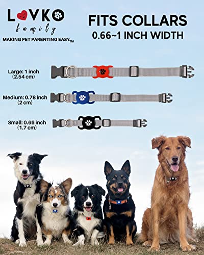 Airtag Dog Collar Holder – Available in Several Colors & Sizes - 2 Pack Silicone Dog Airtag Holder - Premium Dog Collar… - Image 5