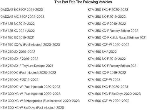 Miniatura 2 de Tusk Mango de agarre naranja compatible con KTM 300 XC-W 2020-2023/150 XC-W 2020-2023/500 EXC-F 2020-2023