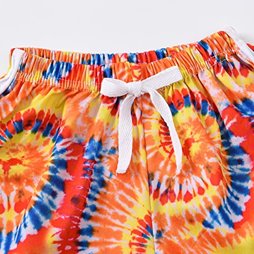 Boys and Girls Basketball Shorts Athletic Soccer Shorts Kids Toddler Floral Print Short Pants Drawstring Sports Jogger Pants3