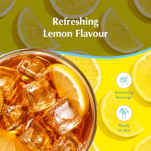 Image of Amazon Brand - Vedaka Lemon Flavoured Instant Tea Premix | Iced Tea | 400 g | Refreshing Lemon Taste | Quick-Mix Convenience | FSSAI Approved
