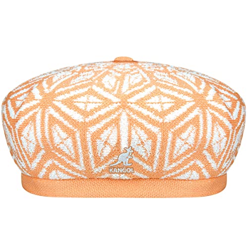 Béret Kangol Diamond Jax blanc et lait de papaye en taille L pour adulte