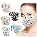 Produktbild Aujelly Einweg Mundschutz, 50 Stück Erwachsene Face Cover, Einweg Maske 3-lagig Bandana Weihnachten Muster Druck Maske Staubdicht Atmungsaktiv Mund-Nasen Bedeckung Halstuch Schals (Mixed)