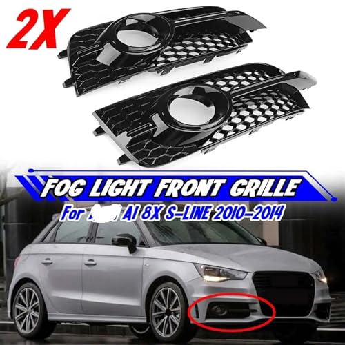 Grille de phare antibrouillard SLine de haute finition pour pare-chocs avant Audi A1 - 5
