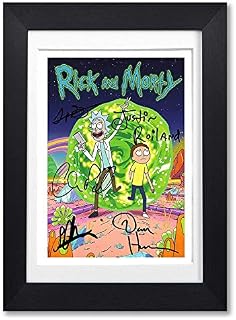 Memorabilia Rick & Morty Cast Signed Autograph Autographed A4 Poster Photo Print Photograph Picture TV Show Series Season Framed DVD Boxset Gift & (POSTER ONLY)