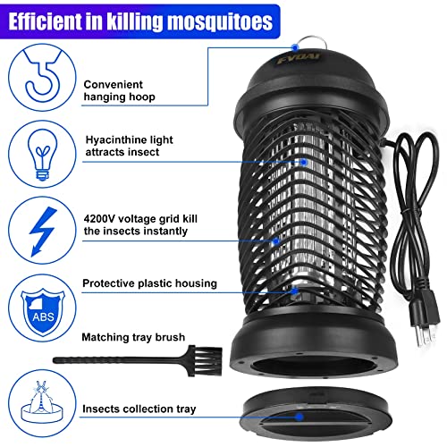 Fvoai Bug Zapper Outdoor, Electronic Mosquito Zapper Fly Zapper For Outdoor And Indoor (Black) #TOP2
