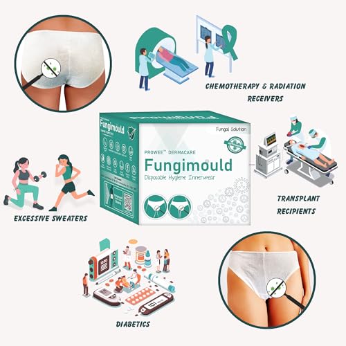 Image of Fungimould Disposable Women Panty | Prevents UTI & Infections |Anti Bacteria Anti Fungal Underwear |for Traveling,Trekking, Camping, Spa, Periods |Extra Hygiene