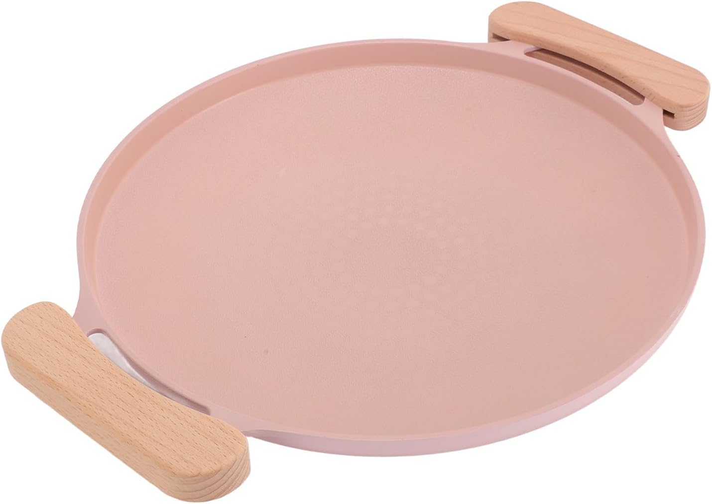 Jiawu Korean Grill Pan, 12.3 Nonstick Round BBQ Griddle, BBQ Griddle with Handles, Compatible with Induction, Gas Stove, Electric Cooktop for Indoor or Outdoor Grilling ()