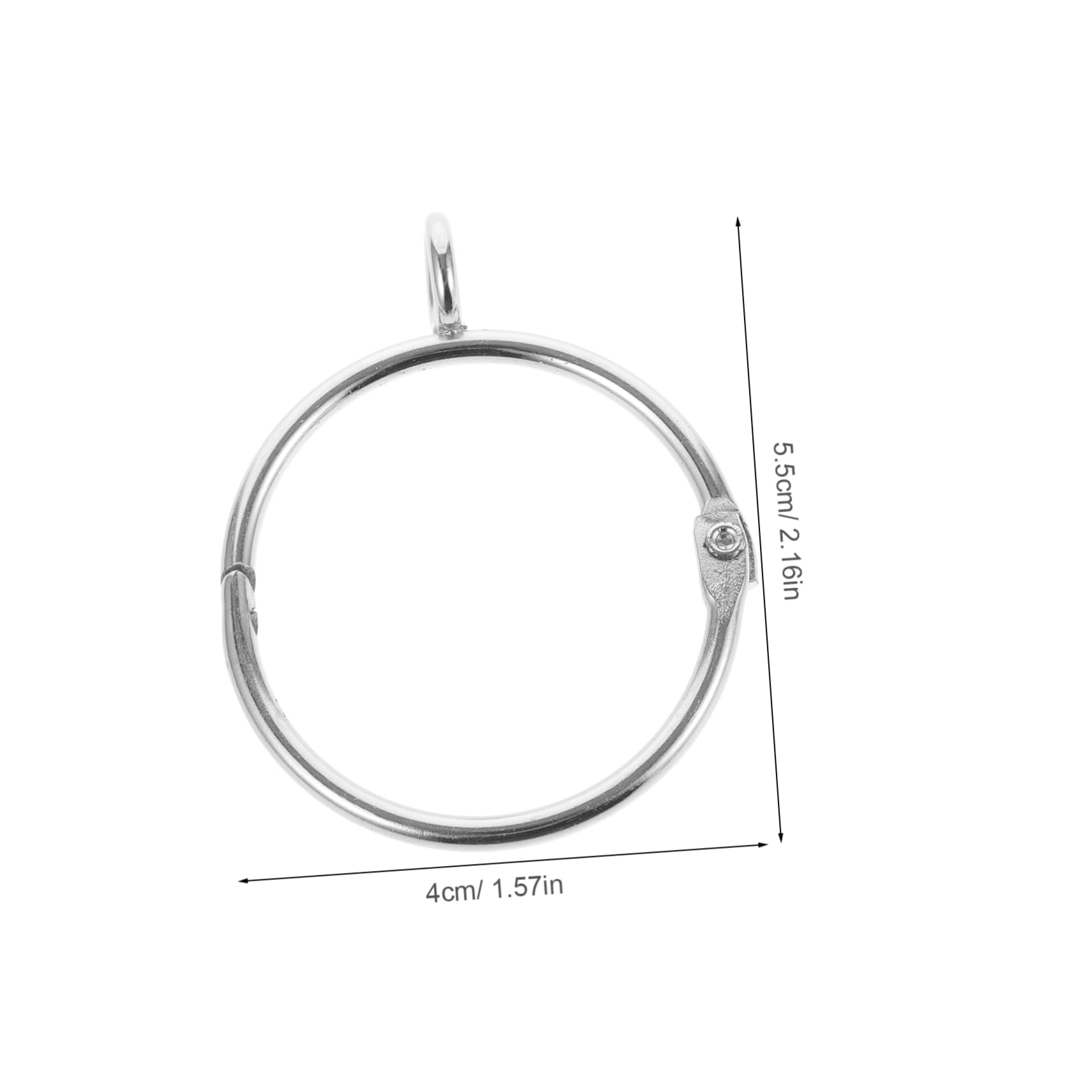 HOODANCOS 20Pcs Stainless Steel Curtain Hooks Openable Eyelet Rings for Easy Installation Smooth Glide for Shower Window Curtains Resistant for Humid Environments