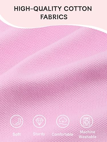 Image of OHD 3 Pack Girls Polo Shirt School Uniform Polo for Girls Cotton Soft Short Sleeve Classic Collared Shirt Size 3T-14