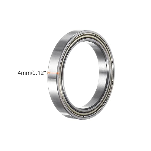 Miniatura 8 de uxcell 5pcs 6705ZZ Rodamientos rígidos de bolas, acero cromado Z2 doble metal blindado rodamiento 0.984 in x 1.260 in x 0.157 in