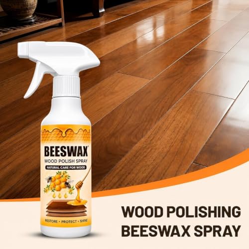 Image of Beeswax Furniture Polish Spray | Natural Wood Polish & Cleaner | Restores Shine & Protects Wooden Furniture, Tables, Chairs, Doors, Cabinets & Wood Surfaces (PACK OF 1)