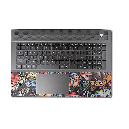 Image of MightySkins Skin Compatible with Alienware M18 R1 (2023) Full Wrap Kit - Old School Tattoo | Protective, Durable, and Unique Vinyl Decal wrap Cover | Easy to Apply & Change Styles | Made in The USA