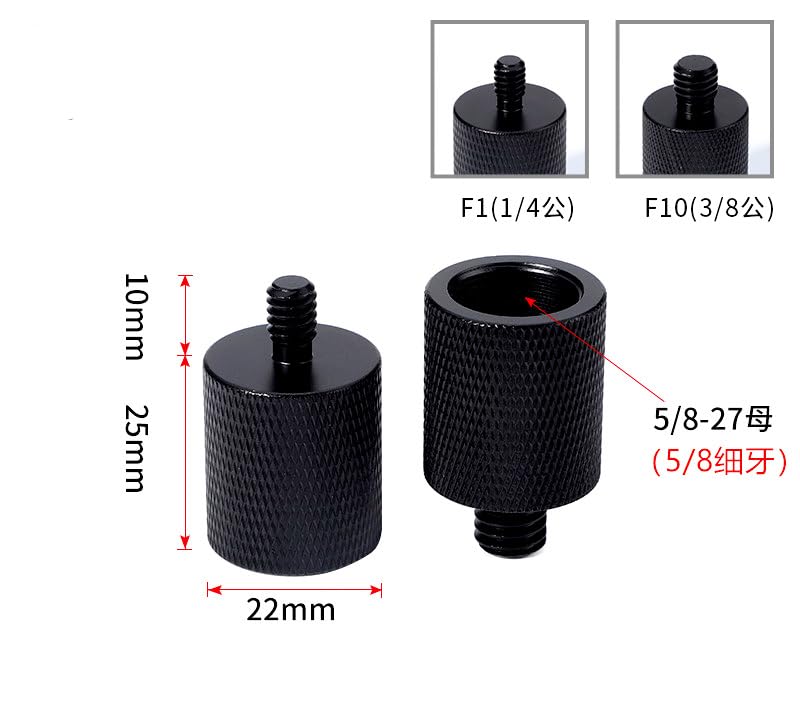 Kaavie IS-S 1/4" To 1/4" Screw Converter Adapters For Camera Tripod & Monopod - Pack Of 3 11 thumbnail image
