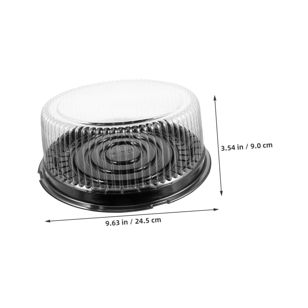 BESTYASH 20pcs Clear Cake Carrier with Lid Transparent Dessert Containers for Cheesecake Mousse Pastries Airtight Food Storage Box for Baking and Transport