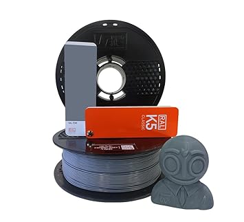 Premium HS PLA+ 3D Printer Filament | 1.75mm - 1KG NET Weight (1.75mm, Cement Grey)