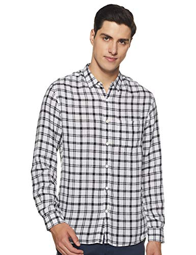 Image of Spykar Men's Checked Slim Fit Shirt