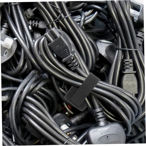 10 piezas de ataduras de cables reutilizables con adhesivo para organizar cables y cuerdas debajo del escritorio, cocina y oficina, cierre rápido y fácil para espacios ordenados miniatura 6