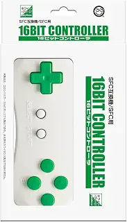 コロンバスサークル（SFC互換機/SFC用）16ビットコントローラ＜ホワイトグリーン＞ - スーパーファミコン用周辺機器