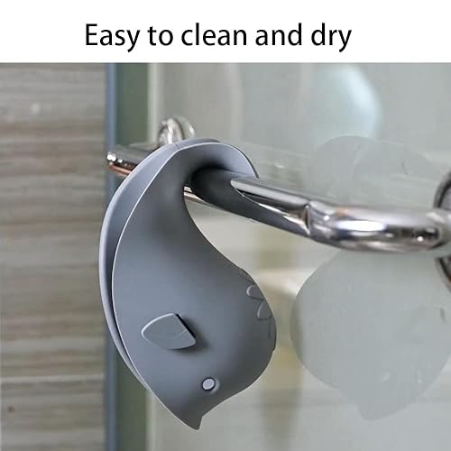 Miniatura 6 de Cubierta del grifo de la bañera Baby Whale Spout Cover Soft y Safety para los niños gris