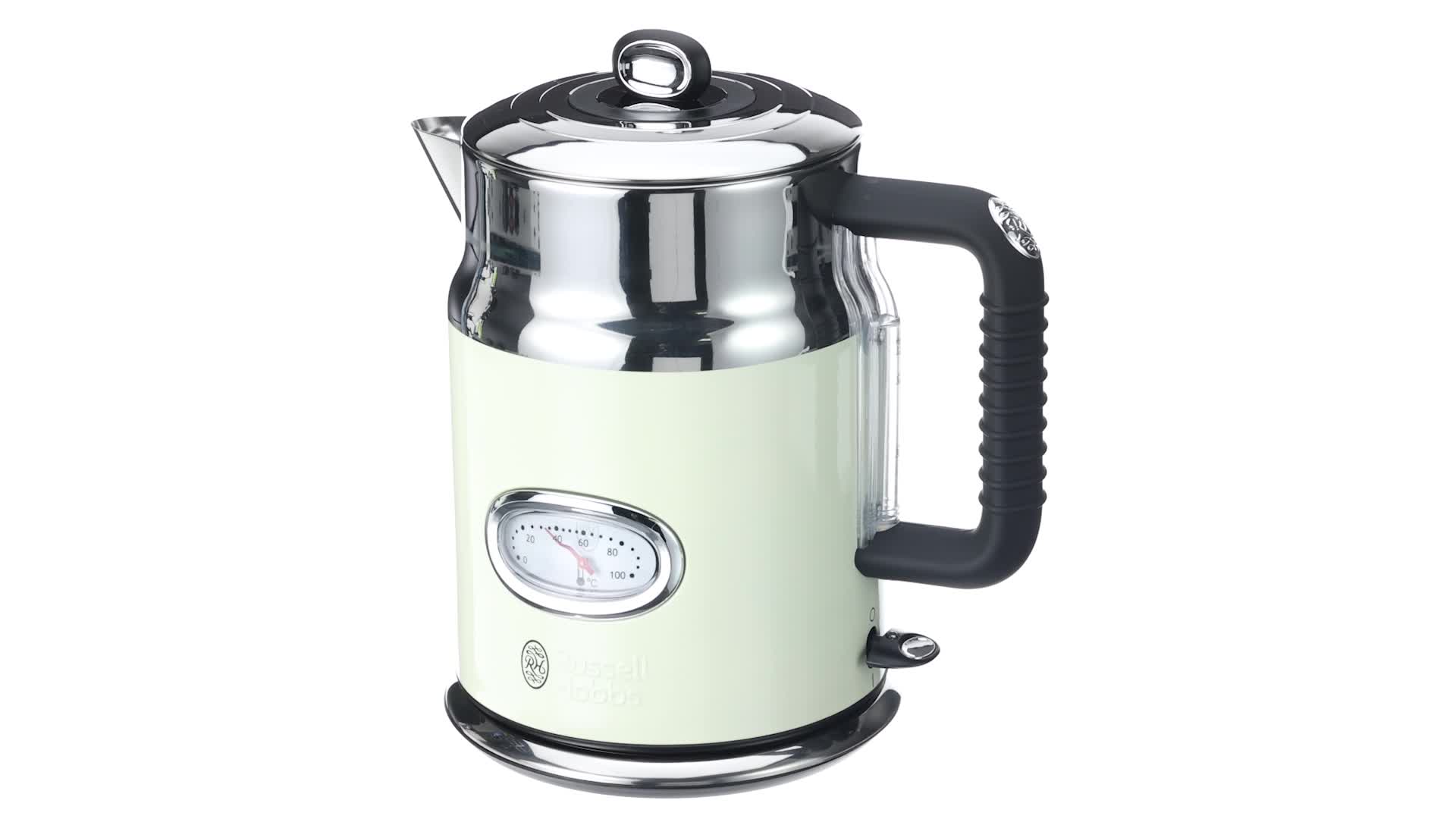 Bollitore Elettrico Russell Hobbs 1,7L Rosso - 2400W, Bollitura Rapida, Display Temperatura - Foto 3