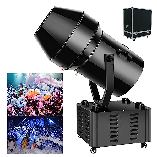Máquina de espuma de chorro de 3000 W para exteriores, cabezal de agitación de 360°, amplia cobertura, perfecta para fiestas en la piscina, cañón de espuma para diversión en el patio trasero
