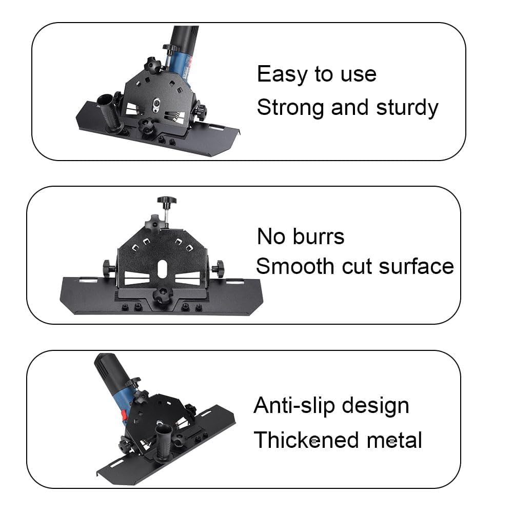 Angle 45 Degré Coupe Carrelage, coupe carreaux manuel electrique, support pour meuleuse d'angle - Coupe Précise et Polyvalente pour Carreaux de Céramique et de Marbre