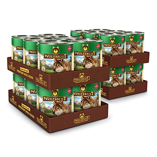 Wolfsblut - Green Valley - 24 x 800 g - Lamm und Lachs - Nassfutter - Hundefutter - Getreidefrei