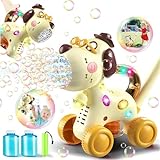 Nicmore Automatic Bubble Machine for Toddlers: Portable Dog Bubble Maker Blower Toys for 3 4 5 6 Year Old Boy Girl Kids Outdoor Toys for Easter Party Birthday